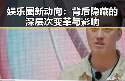 娱乐圈新动向：背后隐藏的深层次变革与影响